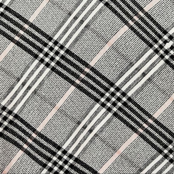 Torrid Black White & Pink Plaid Twill‎ Bomber Jacket - Picture 8 of 13